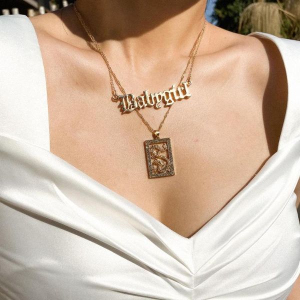 chains punk fashion dragon letters pendant necklace for women gold silver color multilayer necklaces jewelry party gifts
chains punk fashion dragon letters pendant necklace for women gold silver color multilayer necklaces jewelry party gifts