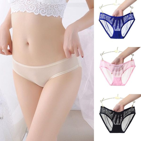 women's panties women low-waist transparent mesh seamless solid color underwear for ladies breathable briefs, Black;pink
women's panties women low-waist transparent mesh seamless solid color underwear for ladies breathable briefs, Black;pink