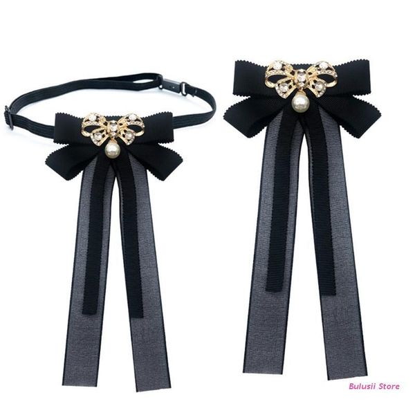 neck ties japanese style women student pre bow tie brooch with pearl rhinestone long ribbon bowknot jewelry uniform shirt collar pin axyd, Blue;purple
neck ties japanese style women student pre bow tie brooch with pearl rhinestone long ribbon bowknot jewelry uniform shirt collar pin axyd, Blue;purple