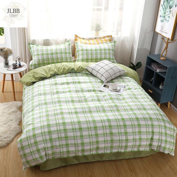 bedding sets green cartoon 3/4pcs set plaid quilt cover pillowcase bed sheets good quality twin full king simple home textiles
bedding sets green cartoon 3/4pcs set plaid quilt cover pillowcase bed sheets good quality twin full king simple home textiles