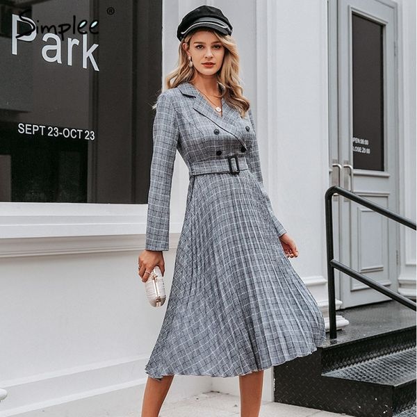 simplee a-line v-neck blazer women midi dress elegant long sleeve button sash female blazer dress pleated office ladies dress, Black;gray
simplee a-line v-neck blazer women midi dress elegant long sleeve button sash female blazer dress pleated office ladies dress, Black;gray