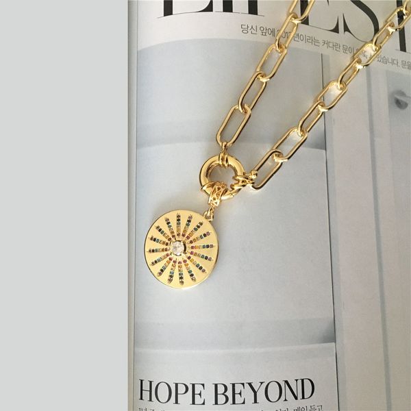 arrivals gorgeous gold color plating round pendant zircon paving special enclosure necklace for women girl party jewelry, Silver
arrivals gorgeous gold color plating round pendant zircon paving special enclosure necklace for women girl party jewelry, Silver