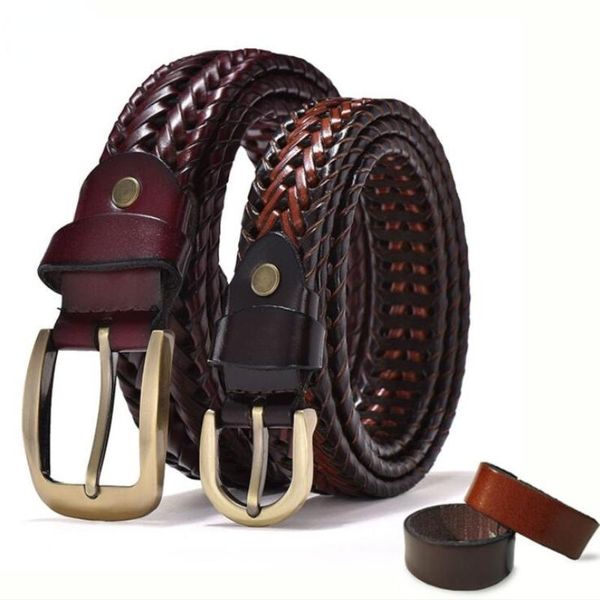 belts braided belt for men's luxury genuine leather cow straps hand knitted designer men jeans girdle male 3.5cm, Black;brown
belts braided belt for men's luxury genuine leather cow straps hand knitted designer men jeans girdle male 3.5cm, Black;brown