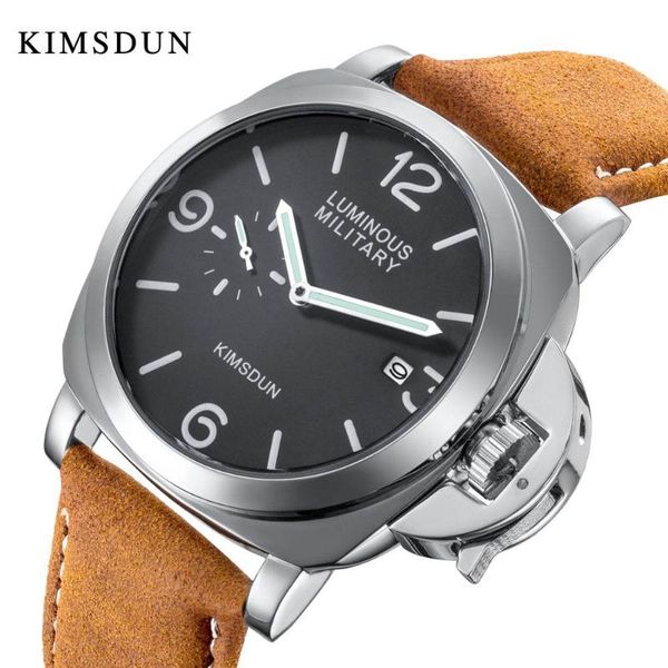 wristwatches kimsdun fashion sport watch men waterproof quartz leather military wrist army clock male relojes hombre hodinky, Slivery;brown
wristwatches kimsdun fashion sport watch men waterproof quartz leather military wrist army clock male relojes hombre hodinky, Slivery;brown