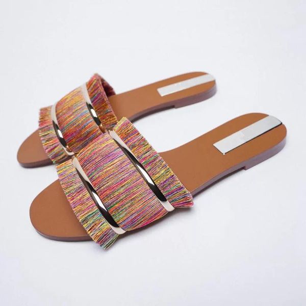 slippers flat shoes female multicolored sandals ladies' slipers women luxury slides fringe 2021 summer designer mixed colors bas, Black
slippers flat shoes female multicolored sandals ladies' slipers women luxury slides fringe 2021 summer designer mixed colors bas, Black