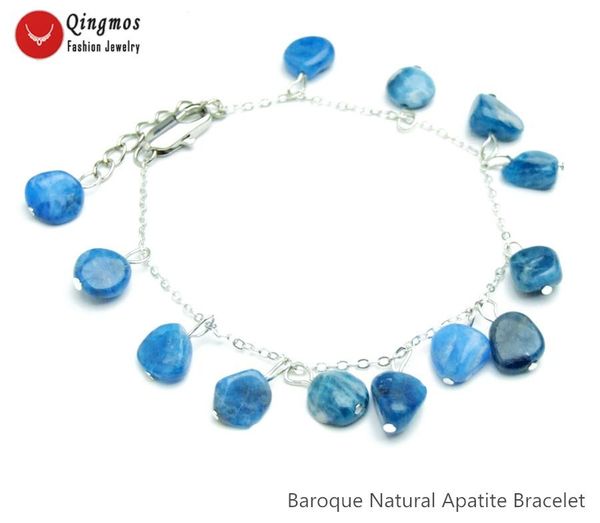 charm bracelets qingmos trend natural apatite stone bracelet for women with baroque 9-10mm pendant jewelry 7.5-8.8'' bra475, Golden;silver
charm bracelets qingmos trend natural apatite stone bracelet for women with baroque 9-10mm pendant jewelry 7.5-8.8'' bra475, Golden;silver