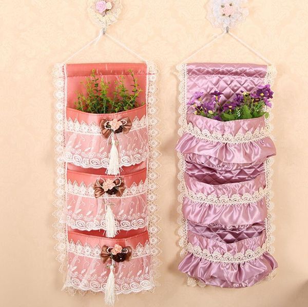 storage bags cute beautiful 3-4 pockets over the door pouch, pink lace satin wall closet hanging bag organizer, home decoration
storage bags cute beautiful 3-4 pockets over the door pouch, pink lace satin wall closet hanging bag organizer, home decoration