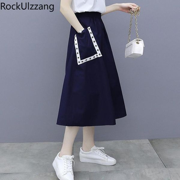 elastic high waist loose wide a-line midi long hollow ring pocket skirt women fashion vintage korean summer harajuku tracksuit skirts, Black
elastic high waist loose wide a-line midi long hollow ring pocket skirt women fashion vintage korean summer harajuku tracksuit skirts, Black