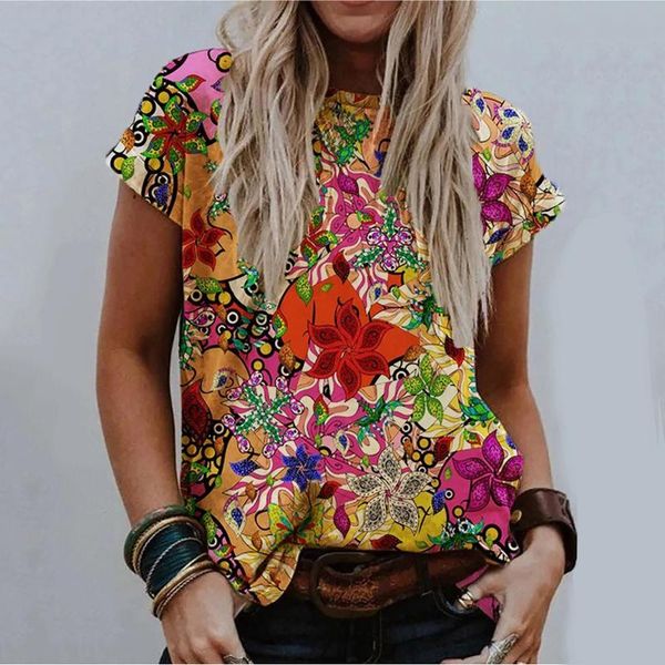 women's t-shirt vintage floral print o-neck short-sleeve tshirt harajuku ladies casual tee shirt femme camisetas de mujer, White
women's t-shirt vintage floral print o-neck short-sleeve tshirt harajuku ladies casual tee shirt femme camisetas de mujer, White
