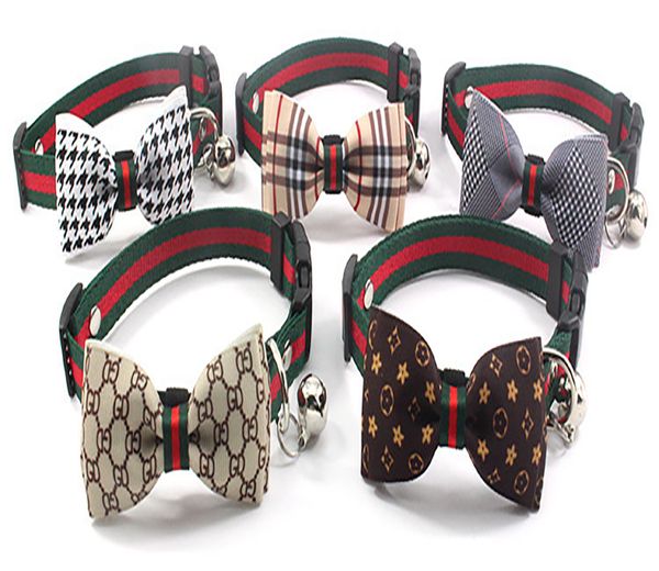 

dog collars halloween decors cat bow tie adjustable neck strap holiday pet accessories pumpkin witch knot collar