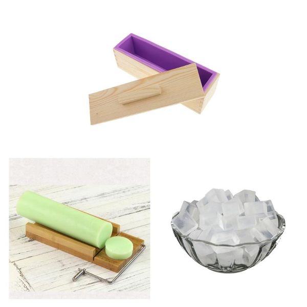 craft tools handmade soap making silicone mold wood box & wooden stainless steel cutter loaf slicer clear melt pour base
craft tools handmade soap making silicone mold wood box & wooden stainless steel cutter loaf slicer clear melt pour base