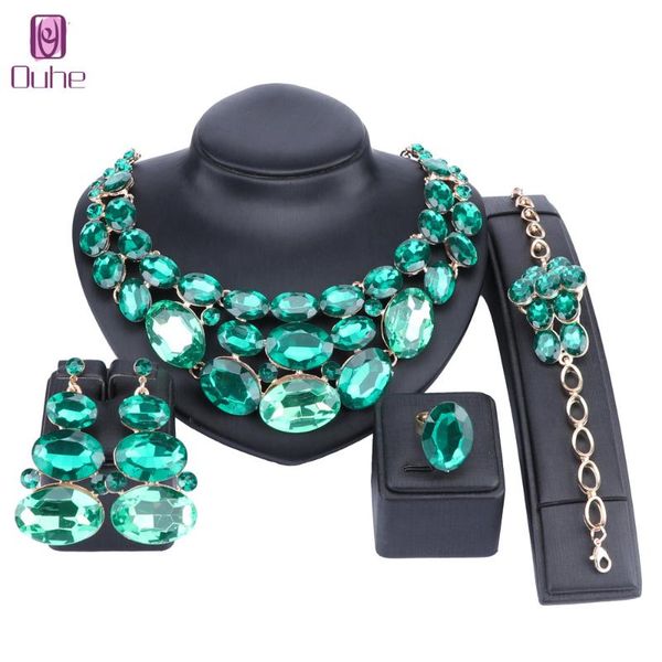earrings & necklace luxury crystal bracelet ring bridal jewelry set elegant bride party prom costume dress accessories gifts, Silver
earrings & necklace luxury crystal bracelet ring bridal jewelry set elegant bride party prom costume dress accessories gifts, Silver