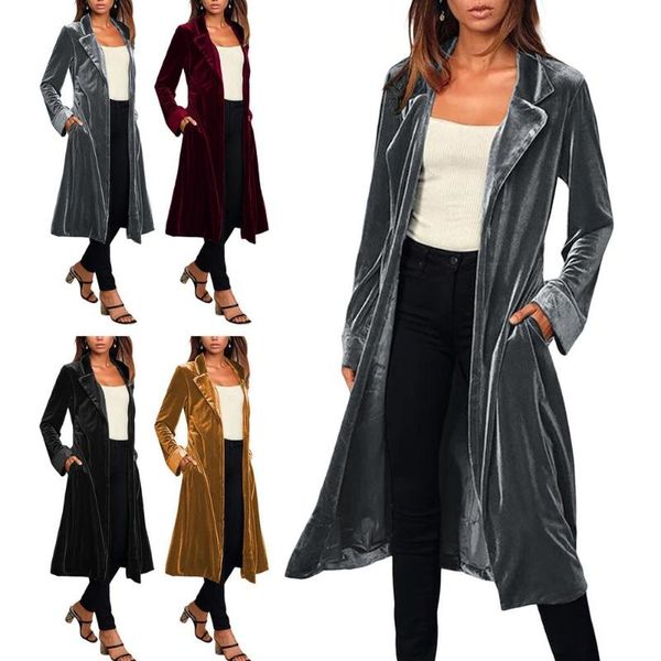 women's trench coats cardigan jacket delicate soft long windbreaker coat loose oversized belted lady cloak spring fall outerwear grey r, Tan;black
women's trench coats cardigan jacket delicate soft long windbreaker coat loose oversized belted lady cloak spring fall outerwear grey r, Tan;black