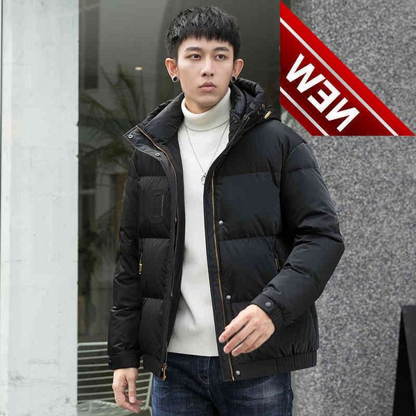2021 autumn winter youth men's hooded casual 90% white duck down jackets solid color warm parkas outwear thick coats, Black
2021 autumn winter youth men's hooded casual 90% white duck down jackets solid color warm parkas outwear thick coats, Black