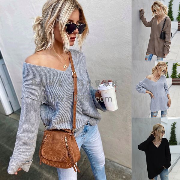 autumn and winter 2021 new large v-neck stitching net red knitted pullover women's sweater, White
autumn and winter 2021 new large v-neck stitching net red knitted pullover women's sweater, White