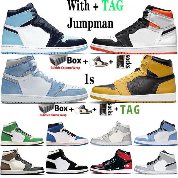 with box jumpman 1 1s mens basketball shoes obsidian unc university blue hyper royal twist silver toe dark mocha sport designer sneakers tra, Black
with box jumpman 1 1s mens basketball shoes obsidian unc university blue hyper royal twist silver toe dark mocha sport designer sneakers tra, Black