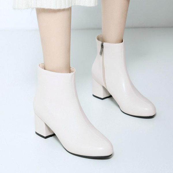 boots autumn women's comfortable thick high heel ankle round toe zipper winter plush women 2021, Black
boots autumn women's comfortable thick high heel ankle round toe zipper winter plush women 2021, Black