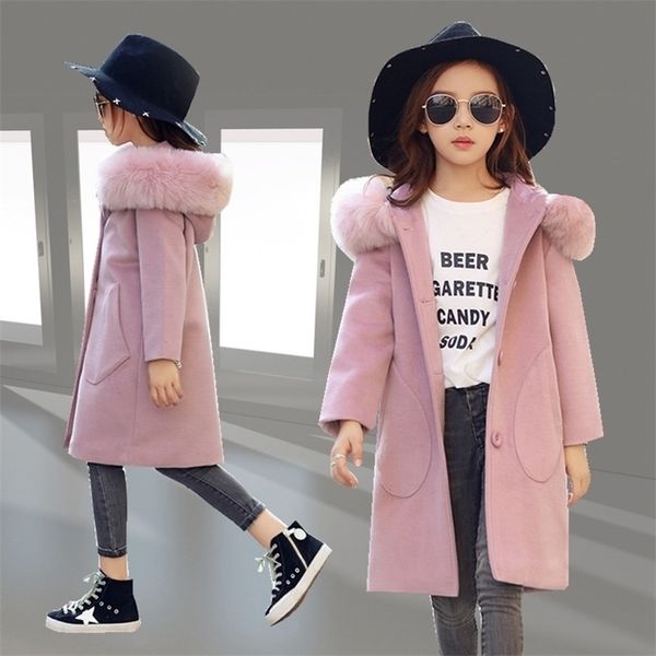 children kids girl overcoat windproof wool winter fashion coat for teens girls jacket thick long outerwear 10 13 14 years 211204, Blue;gray
children kids girl overcoat windproof wool winter fashion coat for teens girls jacket thick long outerwear 10 13 14 years 211204, Blue;gray