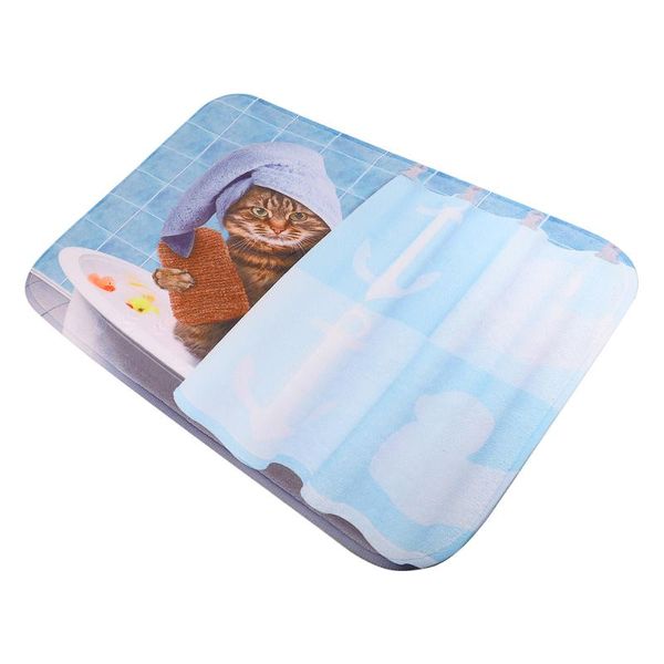 bath mats 1pc funny cat pattern floor mat cartoon foot pad bathroom anti-skid ground kitchen door carpet
bath mats 1pc funny cat pattern floor mat cartoon foot pad bathroom anti-skid ground kitchen door carpet