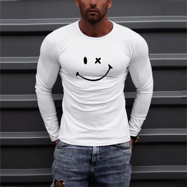 men's t-shirts 57# 2021 men casual t shirts long sleeve print o neck slim tees shirt autumn mens clothing tshirt oversized undershirts, White;black
men's t-shirts 57# 2021 men casual t shirts long sleeve print o neck slim tees shirt autumn mens clothing tshirt oversized undershirts, White;black