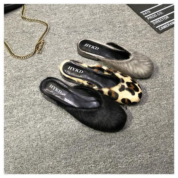 slippers europe and the united states 2021 horse hair flat square heel women's sandals round head foot slipper wrap, Black
slippers europe and the united states 2021 horse hair flat square heel women's sandals round head foot slipper wrap, Black
