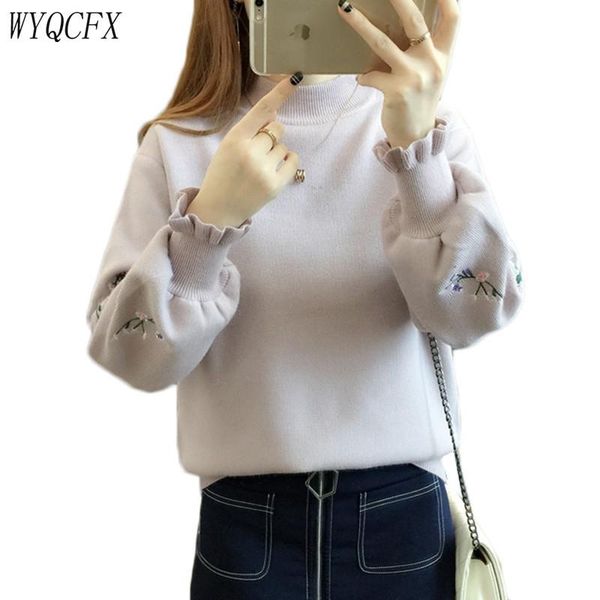 women's sweaters 2021 autumn winter sweater women loose white embroidery pullovers warm knit jumper korean spring female black plus si, White;black
women's sweaters 2021 autumn winter sweater women loose white embroidery pullovers warm knit jumper korean spring female black plus si, White;black
