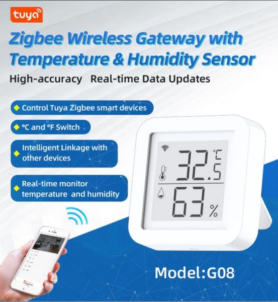 smart home control tuya zigbee wireless gateway with temperature and humidity sensor function life app remote
smart home control tuya zigbee wireless gateway with temperature and humidity sensor function life app remote