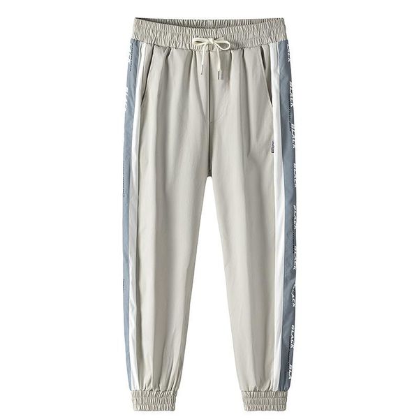 men's pants korean style men loose casual side printing elastic waist mens joggers streetwear hip hop ankle-length sweatpants, Black
men's pants korean style men loose casual side printing elastic waist mens joggers streetwear hip hop ankle-length sweatpants, Black