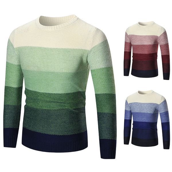 Men's jersey with long sleeves around striped neck color sweater matching thin T-shirts, Black
Men's jersey with long sleeves around striped neck color sweater matching thin T-shirts, Black