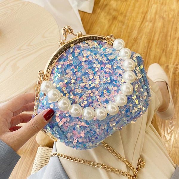 evening bags 2021 elegant women's handbags luxury purses clip shining shoulder small female pearl clutch bag designer chain sac
evening bags 2021 elegant women's handbags luxury purses clip shining shoulder small female pearl clutch bag designer chain sac