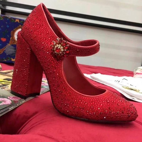 dress shoes round toe beading mary janes flower button block heel designer red, Black
dress shoes round toe beading mary janes flower button block heel designer red, Black