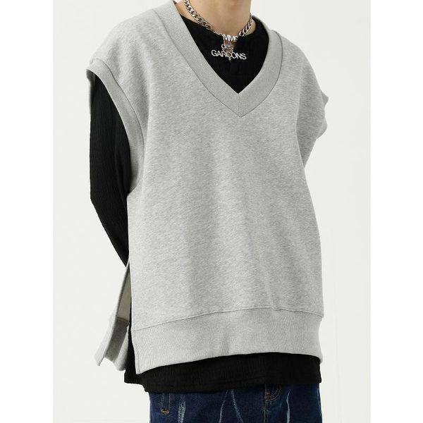 men's hoodies & sweatshirts 2021 autumn korean style sleeveless men solid color v-neck mens workout hooded tank cotton fashion streetw, Black
men's hoodies & sweatshirts 2021 autumn korean style sleeveless men solid color v-neck mens workout hooded tank cotton fashion streetw, Black