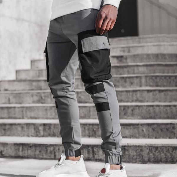 color patchwork pocket cargo women pants casual harem jogge trousers college school streetwear fashion, Black
color patchwork pocket cargo women pants casual harem jogge trousers college school streetwear fashion, Black
