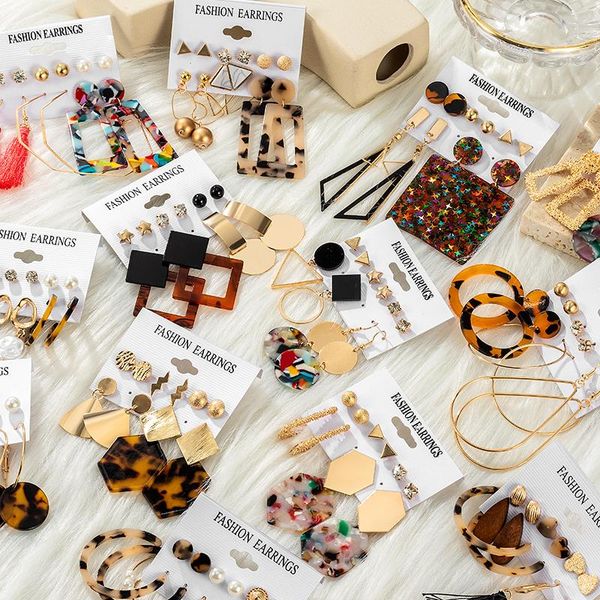 hoop & huggie women's earrings set acrylic pearl for women bohemian tassel fashion 2021 geometric kolczyki jewelry, Golden;silver
hoop & huggie women's earrings set acrylic pearl for women bohemian tassel fashion 2021 geometric kolczyki jewelry, Golden;silver