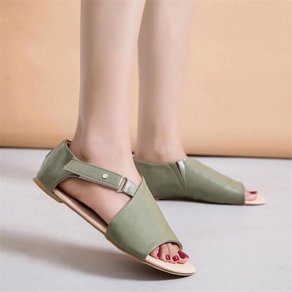 women summer leisure sandals shoes adies cover heel peep toe buckle flat 2021 female walk beach big size 43, Black
women summer leisure sandals shoes adies cover heel peep toe buckle flat 2021 female walk beach big size 43, Black
