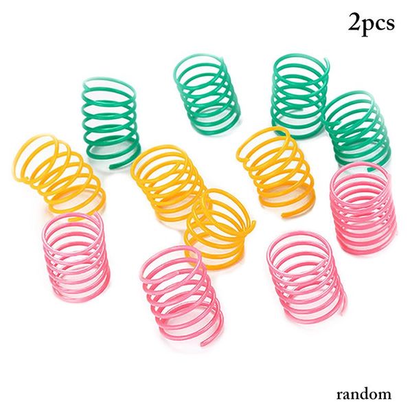 cat toys 2pcs random color spring toy plastic flexible funny interactive play favor training
cat toys 2pcs random color spring toy plastic flexible funny interactive play favor training
