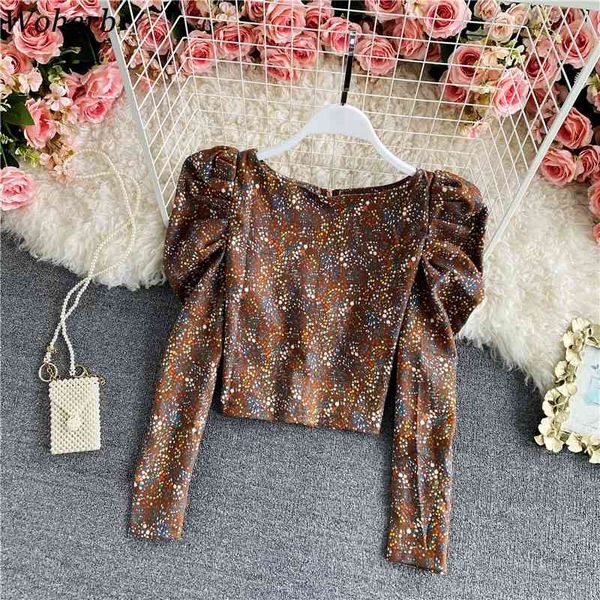 vintage slim long sleeve cropped contrast color puff blouse women korean chic fashion blusas mujer 210422, White
vintage slim long sleeve cropped contrast color puff blouse women korean chic fashion blusas mujer 210422, White