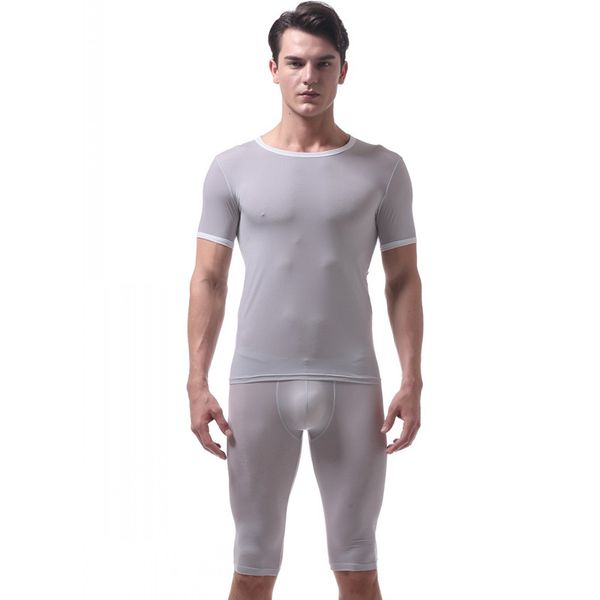 gray men's underwear ice silky sleepwear twinset pajamas set loungewear short sleeve and boxer shorts #vs007dtz, Black;brown
gray men's underwear ice silky sleepwear twinset pajamas set loungewear short sleeve and boxer shorts #vs007dtz, Black;brown