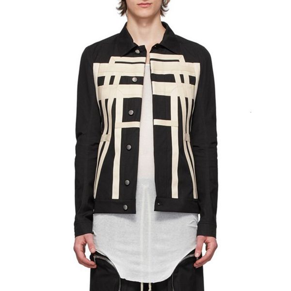 msxu heavy design female jacket industry handcrafted pure contrast webbing seam single-breasted cord tie co, Black;brown
msxu heavy design female jacket industry handcrafted pure contrast webbing seam single-breasted cord tie co, Black;brown