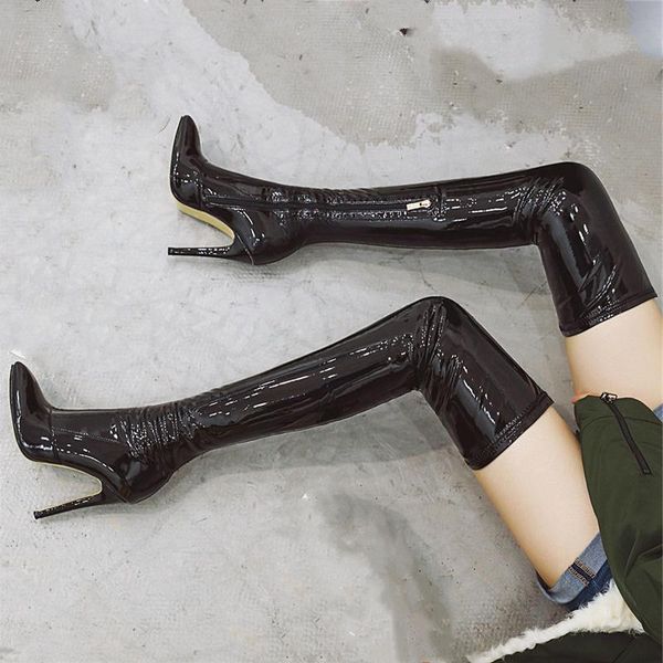 boots stretch thigh high boot women beige over-the-knee female heels pointed autumn leather long stripper shoes ladies, Black
boots stretch thigh high boot women beige over-the-knee female heels pointed autumn leather long stripper shoes ladies, Black