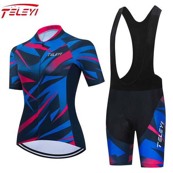 racing sets teleyi 2021 women cycling jersey set summer bicycle wear clothes mtb camisa ciclismo bike uniforme shorts suit, Black;blue
racing sets teleyi 2021 women cycling jersey set summer bicycle wear clothes mtb camisa ciclismo bike uniforme shorts suit, Black;blue