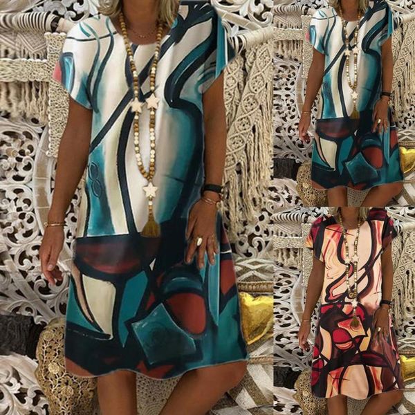 casual dresses plus size colorful women dress short sleeve all-match skin-friendly summer beach loose travel sundress sexy, Black;gray
casual dresses plus size colorful women dress short sleeve all-match skin-friendly summer beach loose travel sundress sexy, Black;gray