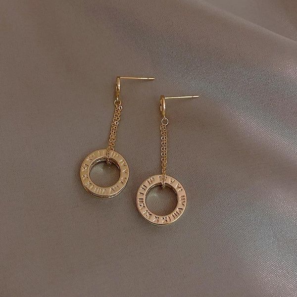 dangle & chandelier fashion female jewelry personality simple roman letters zircon circle earrings korean temperament women's accessori, Silver
dangle & chandelier fashion female jewelry personality simple roman letters zircon circle earrings korean temperament women's accessori, Silver