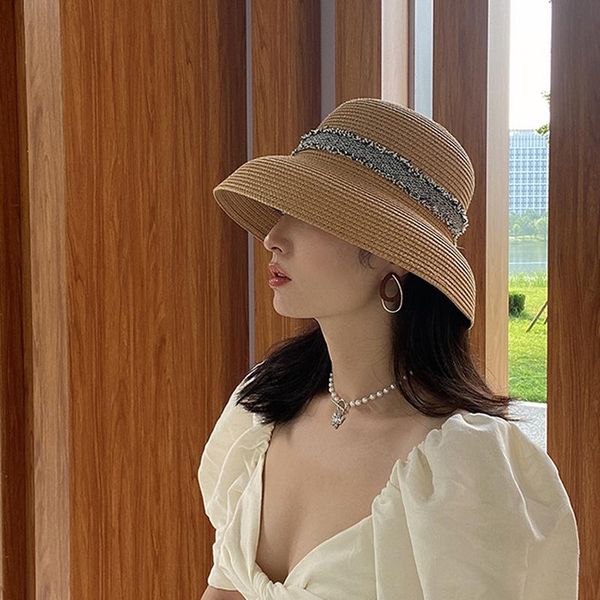 wide brim hats &dolphin khaki french style vintage elegant hepburn fisherman beach hat eaves ribbon bell shaped basin uv cut fold cap, Blue;gray
wide brim hats &dolphin khaki french style vintage elegant hepburn fisherman beach hat eaves ribbon bell shaped basin uv cut fold cap, Blue;gray