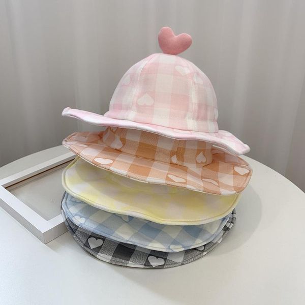 kids hat spring summer adjustable love plaid basin baby simple boys and girls big bucket cap caps & hats, Yellow
kids hat spring summer adjustable love plaid basin baby simple boys and girls big bucket cap caps & hats, Yellow