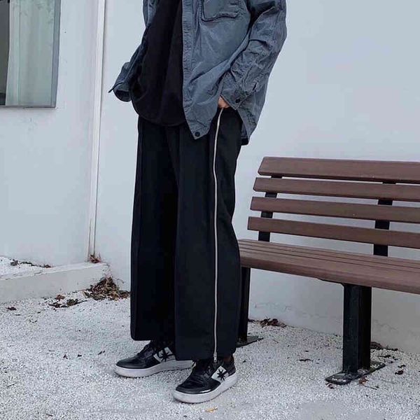 men's pants mm6 side long leg loose casual pants of men elastic waist in straight retro line overshoot harajuku a4gt, Black
men's pants mm6 side long leg loose casual pants of men elastic waist in straight retro line overshoot harajuku a4gt, Black