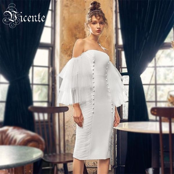 chic white dress button cascading ruffles design off shoulder celebrity party club bandage 210520, Black;gray
chic white dress button cascading ruffles design off shoulder celebrity party club bandage 210520, Black;gray