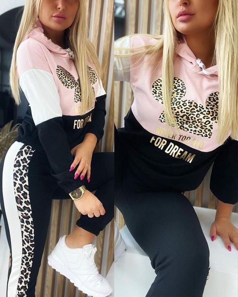women's two piece pants colorblock leopard letter print 2 set women fall winter 2021 long sleeve hooded &, White
women's two piece pants colorblock leopard letter print 2 set women fall winter 2021 long sleeve hooded &, White