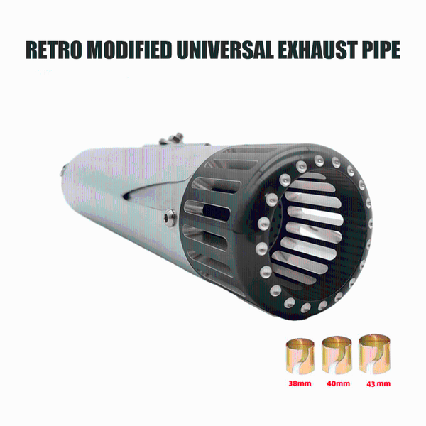 motorcycle exhaust system retro modified universal pipe motorcycles racer loud sound straight cut chrome for 1-3/8", 1-1/2", 1-5/8
motorcycle exhaust system retro modified universal pipe motorcycles racer loud sound straight cut chrome for 1-3/8", 1-1/2", 1-5/8