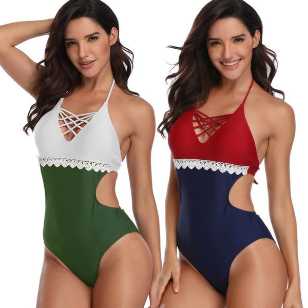 body mechanics clothing women one piece bikini lace ruffle backless padded push up halter bra monokini beachwear bathing suit ladies su, Black
body mechanics clothing women one piece bikini lace ruffle backless padded push up halter bra monokini beachwear bathing suit ladies su, Black